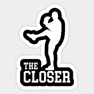 The Closer Baseball Pitcher Relief Pitcher Sticker
